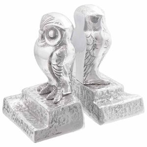 vidaXL Kirjatuet 2 pcs Hopea 12 x 9 x 19 cm Alumiini