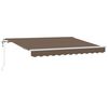 vidaXL Vedett&auml;v&auml; markiisi Taupe 350 x 250 cm Kangas ja alumiini