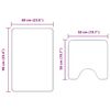 vidaXL Liukumaton kylpyhuoneen matto-setti 2 pcs Sininen PP