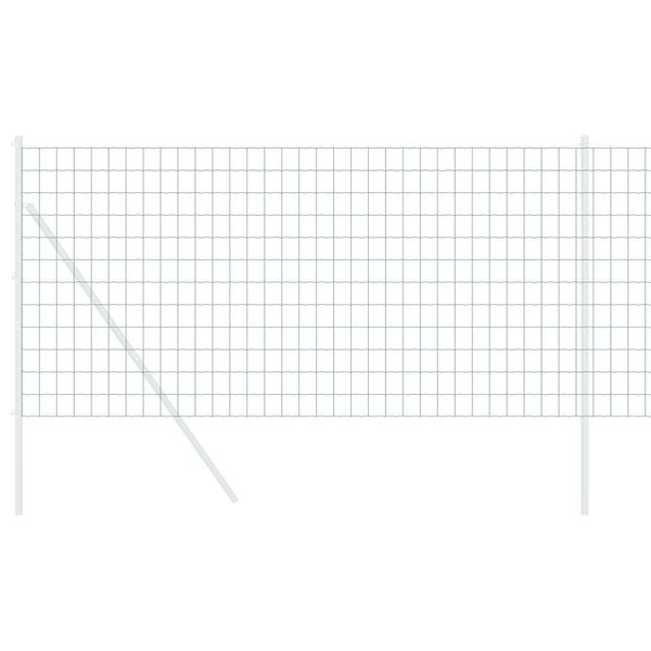 vidaXL Euroaita Vihre&auml; 1 x 25 m PVC-pintainen rauta