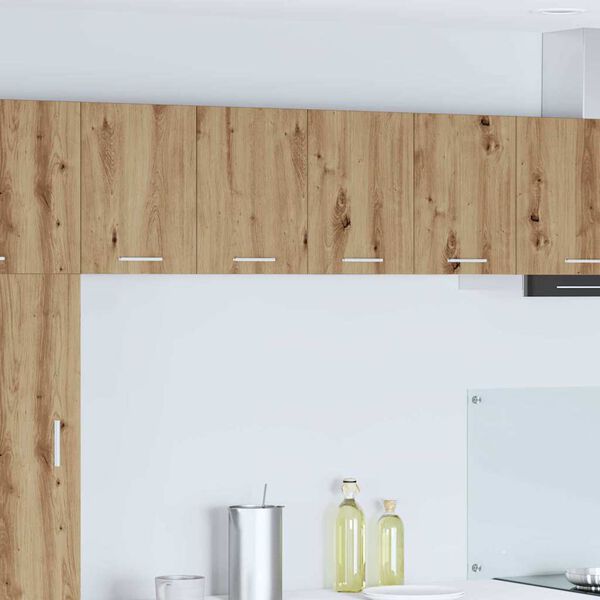 vidaXL Henkarikaappi ovella 2 pcs Artisan tammesta ja valkoisesta