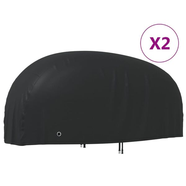vidaXL Moottoripy&ouml;r&auml;n suojat 2 kpl 230x95x125 cm 210D Oxford kangas