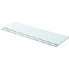 vidaXL Hyllyt 2 kpl kirkas lasi 90x25 cm