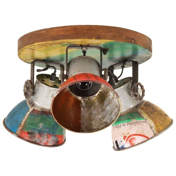 vidaXL Teollisuustyylinen kattovalaisin 25 W moniv&auml;rinen 42x25 cm E27