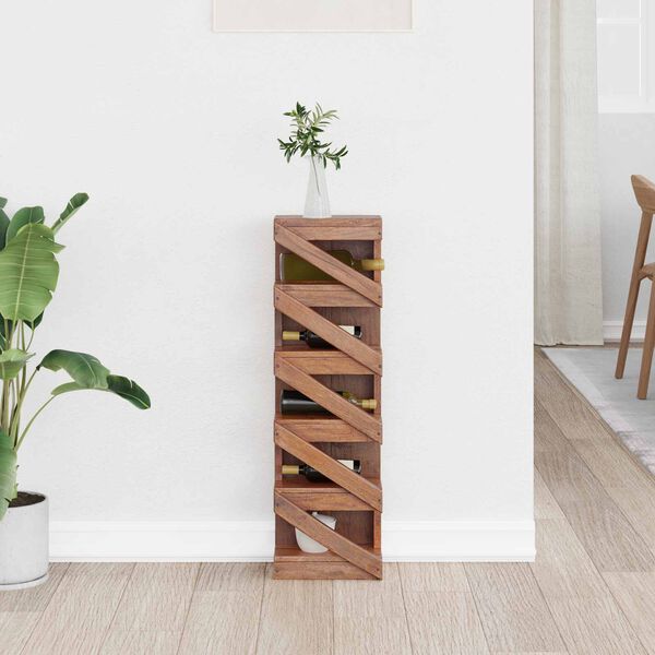 vidaXL Teline Ruskea 24 x 14 x 80 cm Kiinte&auml;&auml; mahonkipuuta