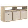 vidaXL Matala p&ouml;yt&auml; laatikon kanssa Sonoman tammi 87 x 27,5 x 43 cm