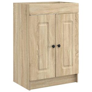 vidaXL Kylpyhuoneen allaskaappi Sonoma-tammi 56 x 37,5 x 81 cm