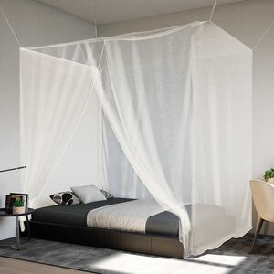 vidaXL Riippuva hyttysverkko 156 verkko valkoinen 220x100x150 cm
