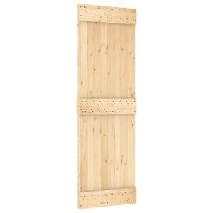 vidaXL Liukuovi NARVIK Luonnollinen ja musta 70 x 210 cm (213,5 cm)