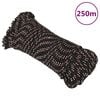vidaXL Venek&ouml;ysi musta 3 mm 250 m polypropeeni