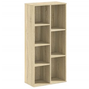 vidaXL Kirjahylly Sonoma-tammi 50x25x105 cm tekninen puu