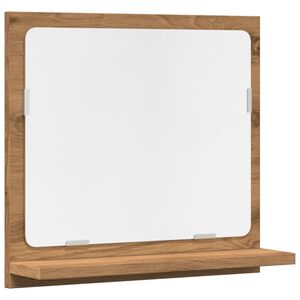 vidaXL Kylpyhuoneen peilikaappi tammi 40x11x37 cm tekninen puu