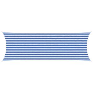 vidaXL Aurinkovarjolaudat 2 x 6 m HDPE Suorakaide Sininen ja valkoinen