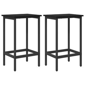 vidaXL Baarijakkara 2 kpl Musta tammi 40 x 32 x 64 cm Tekninen puu