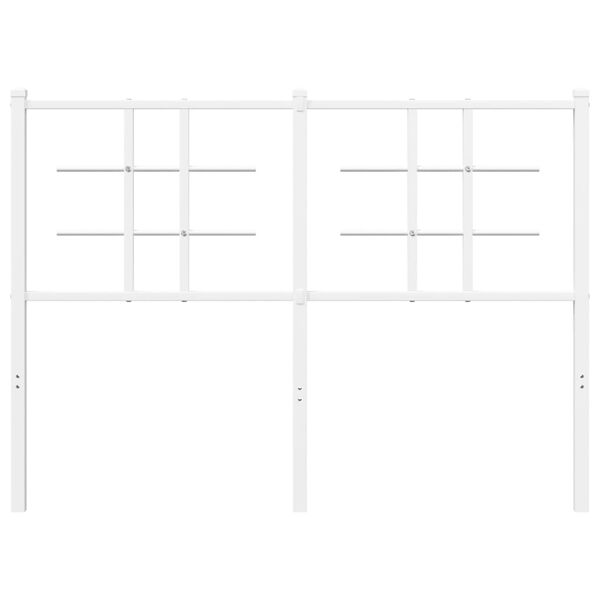 vidaXL Metallinen vaihtop&auml;&auml;ty valkoinen 120 cm