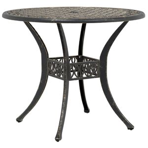 vidaXL Puutarhap&ouml;yt&auml; pronssi &Oslash;90x75 cm valualumiini