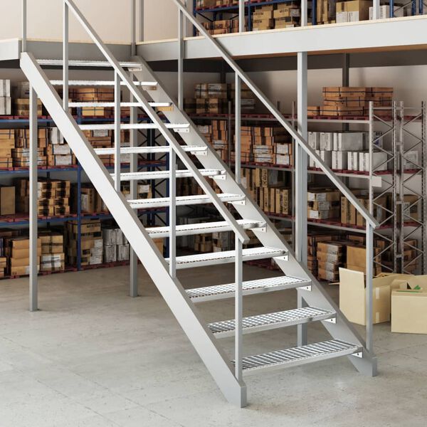 vidaXL Ritil&auml;porras 100x24x7 cm galvanoitu ter&auml;s