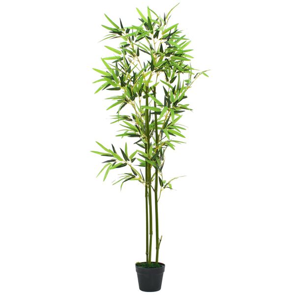 vidaXL Tekokasvi ruukulla bambu 150 cm vihre&auml;