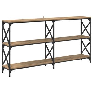 vidaXL Konsolip&ouml;yt&auml; Artisan tammi 156 x 28 x 80,5 cm Tekninen puu