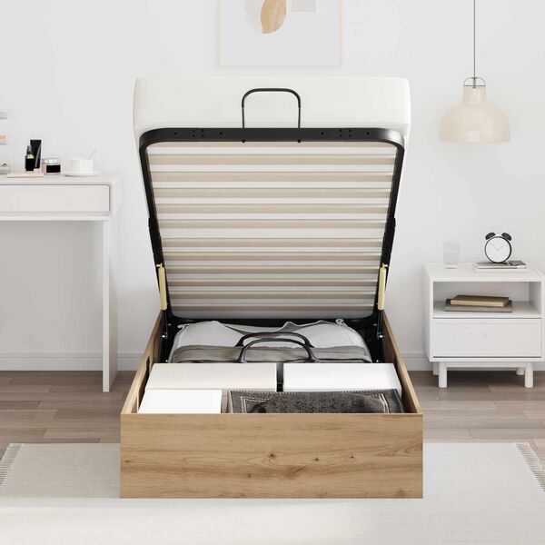 vidaXL Ottoman S&auml;ngyn Runko Artisan Tammi 100 x 200 cm K&auml;sitelty puu