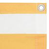 vidaXL Parvekkeen suoja valkoinen ja keltainen 75x300 cm Oxford kangas