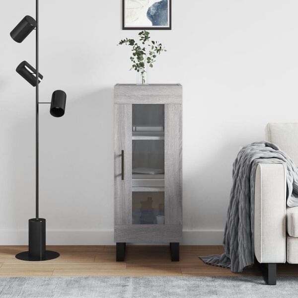 vidaXL Senkki harmaa Sonoma 34,5x34x90 cm tekninen puu