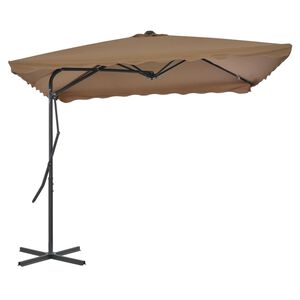 vidaXL Aurinkovarjo ter&auml;stanko 250x250 cm harmaanruskea