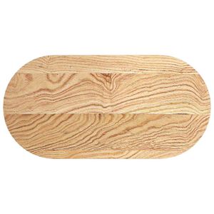 vidaXL P&ouml;yt&auml;levy 80x40x2 cm massiivipuutammea ovaali
