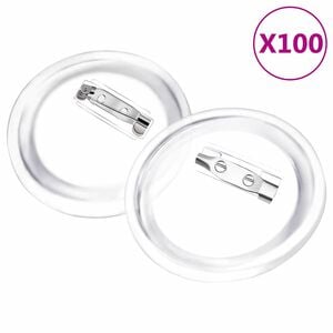 vidaXL Rintanappisarja pinsseill&auml; 100 sarjaa akryyli 58 mm