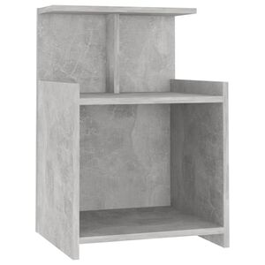 vidaXL Y&ouml;p&ouml;yt&auml; betoninharmaa 40x35x60 cm tekninen puu