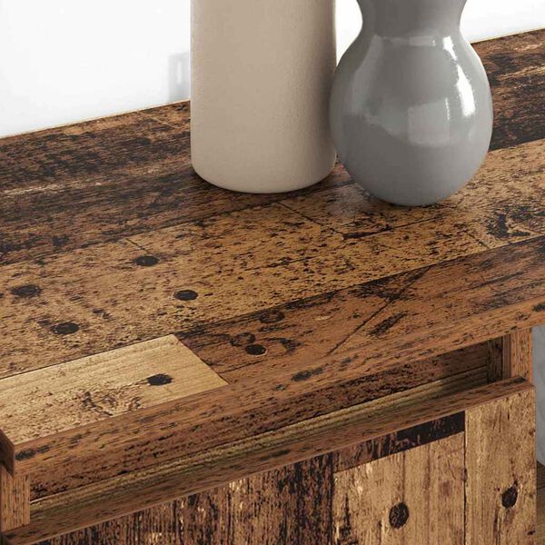 vidaXL Sivup&ouml;yd&auml;t 2 pcs Vanha Puu 60 x 35 x 70 cm Tekninen puu