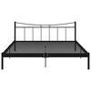 vidaXL Sängynrunko musta metalli 180x200 cm