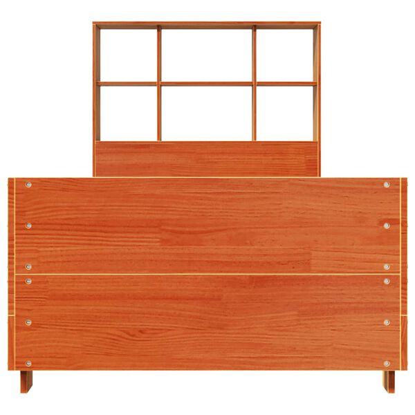 vidaXL S&auml;ngynrunko ilman patjaa vahanruskea 90x190 cm t&auml;ysi m&auml;nty