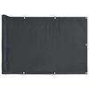 vidaXL Parvekkeen yksityisyyssuoja antrasiitti 600x75 cm PVC