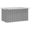 vidaXL Puutarhan varastoarkku harmaa 129x67x65 cm