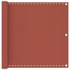 vidaXL Parvekkeen suoja terrakotta 90x300 cm HDPE