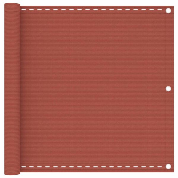 vidaXL Parvekkeen suoja terrakotta 90x300 cm HDPE