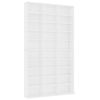 vidaXL CD-hylly valkoinen 102x23x177,5 cm tekninen puu
