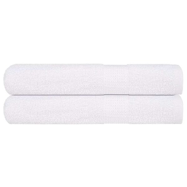 vidaXL Pyyhkeet FROGN 2 kpl Valkoinen 100x200 cm 360 gsm