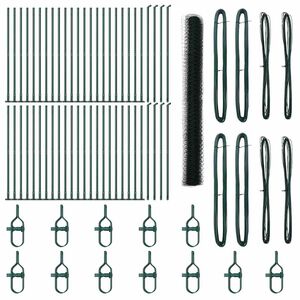 vidaXL Hitsattu metalliverkkoaita betoni-juurella 100 x 1,6 m (L x K)