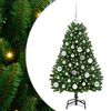 vidaXL Salkomallinen tekoinen joulukuusi Vihre&auml; 120 cm PVC ja ter&auml;s
