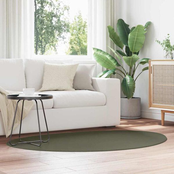 vidaXL Matto HUARTE Metsänvihreä 120 x 170 cm Polyesteri