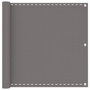 vidaXL Parvekkeen Verho Suorakaide 75 x 300 cm HDPE ja alumiini