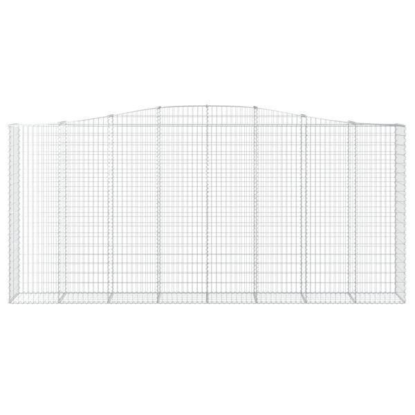 vidaXL Kaarevat kivikorit 9 kpl 400x50x180/200 cm galvanoitu rauta