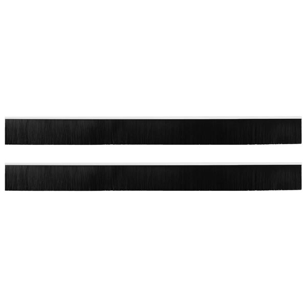 vidaXL Itsekiinnittyv&auml;t oven harjatiivisteet 2 pcs Valkoinen 100 cm