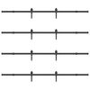 vidaXL Liukuovi Hardware Kit 427 cm Teräs Musta