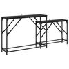 vidaXL Konsolip&ouml;yt&auml; 2 kpl Musta tammi. 100 x 28 x 75 cm Tekninen puu