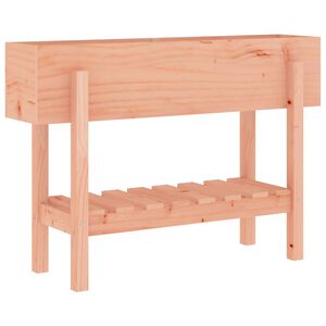 vidaXL Korotettu kukkalaatikko 101x30x69 cm t&auml;ysi douglaskuusi
