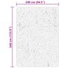 vidaXL Matto HUARTE lyhytnukkainen ja pest&auml;v&auml; beige 240x340 cm