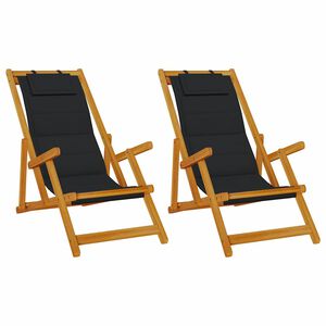 vidaXL Rantatuoli 2 kpl Ruskea Tihe&auml; akasiapuu